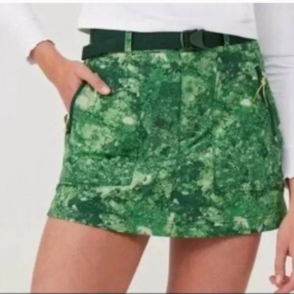 Outdoor Voices Dresses & Skirts - Outdoor Voices Green Smoke Marble Rectrek Skirt Size S NWT